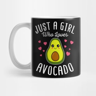 Just A Girl Who Loves Avocado Cute Valentines Day Gift Mug